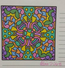 Colored by Felicia Brandon - from Doodles (A Coloring Journal)