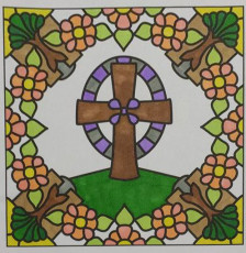 Colored by Felicia Brandon - from Faith (For Crayons And Wide Tipped Markers)