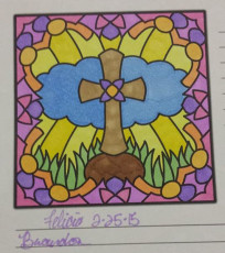 Colored by Felicia Brandon - from More Faith (A Coloring Journal)
