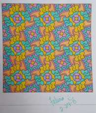 Colored by Felicia Brandon - from Snazzy (Angie's Patterns Volume 3)