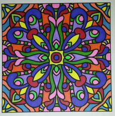 Colored by Jacynthe Hinderyckx - from Quirky (For Crayons And Wide Tipped Markers)