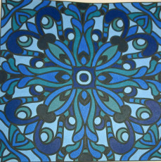 Colored by Karen Wherlock - from Quirky (For Crayons And Wide Tipped Markers)