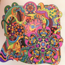 Colored by Kristina Groves - from Wow (Angie's Extreme Coloring Books Volume 1)