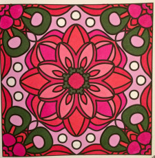 Colored by Laurie Catlin - from More Flowers (For Crayons And Wide Tipped Markers)