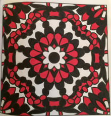 Colored by Laurie Catlin - from More Flowers (For Crayons And Wide Tipped Markers)
