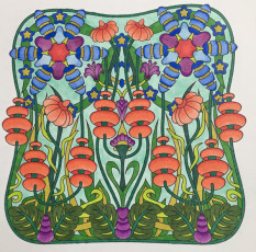 Colored by Melissa Evans - from Wow (Angie's Extreme Coloring Books Volume 1)