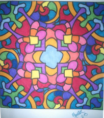 Colored by Mia Marie - from More Flowers (For Crayons And Wide Tipped Markers)