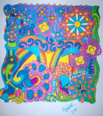 Colored by Mia Marie - from Wow (Angie's Extreme Coloring Books Volume 1)