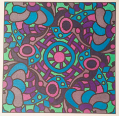 Colored by Michelle Buschur - from Bling (For Crayons And Wide Tipped Markers)