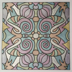 Colored by Michelle Buschur - from Bling (For Crayons And Wide Tipped Markers)