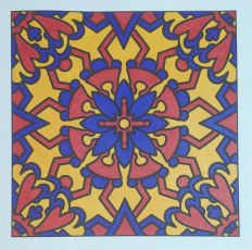 Colored by Michelle Buschur - from Flowers (For Crayons And Wide Tipped Markers)