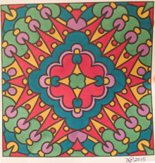 Colored by Nancy Posey - from Nifty (For Crayons And Wide Tipped Markers)