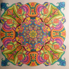 Colored by Patricia Cherubini-Albasi - from Cool (Angie's Extreme Coloring Books Volume 2)