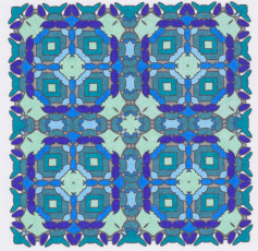 Colored by Ron Chernobrov - from Ink Doilies (Angie's Patterns Volume 1)