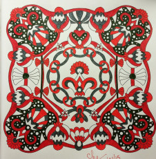 Colored by Shari Erickson - from Wow (Angie's Extreme Coloring Books Volume 1)