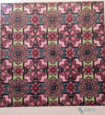 Colored by Teresa Bobbitt - from Flowers (Angie's Patterns Volume 8)