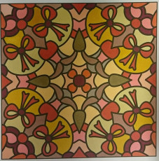 Colored by Vicky Borrow - from More Pizzazz (For Crayons And Wide Tipped Markers)