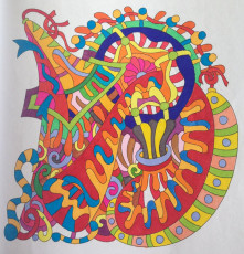 Colored by Alison Ferries - from Cool (Angie's Extreme Coloring Books Volume 2)