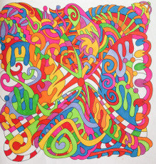 Colored by Alison Ferries - from Cool (Angie's Extreme Coloring Books Volume 2)