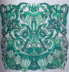 Colored by Alison Ferries - from Wow (Angie's Extreme Coloring Books Volume 1)