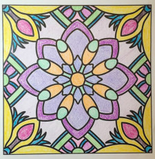 Colored by Amy Wilson-Fontenot - from More Flowers (For Crayons And Wide Tipped Markers)