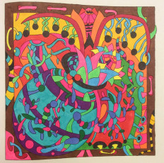 Colored by Cozette Morstein - from Wow (Angie's Extreme Coloring Books Volume 1)