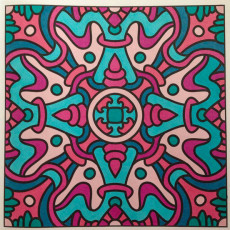 Colored by Danielle Lemos - from Quirky (For Crayons And Wide Tipped Markers)