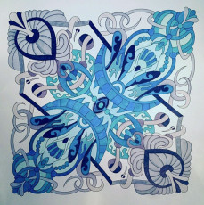 Colored by Deborah Powell - from Cool (Angie's Extreme Coloring Books Volume 2)