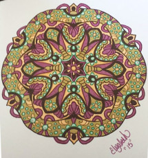 Colored by Elizabeth Graves - from Cool (Angie's Extreme Coloring Books Volume 2)
