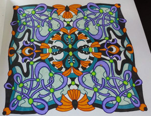 Colored by Elizabeth Graves - from Cool (Angie's Extreme Coloring Books Volume 2)