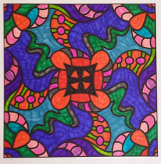 Colored by Felicia Brandon - from Pizzazz (For Crayons And Wide Tipped Markers)