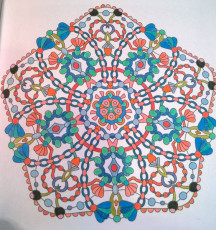 Colored by Karen Wherlock - from Wow (Angie's Extreme Coloring Books Volume 1)