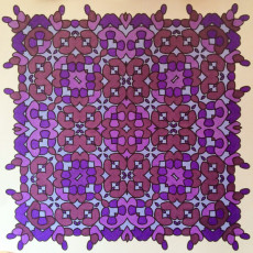 Colored by Kristina Groves - from Ink Doilies (Angie's Patterns Volume 1)