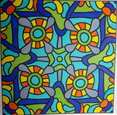 Colored by Lauren Adamek-Dean - from Classy (For Crayons And Wide Tipped Markers)