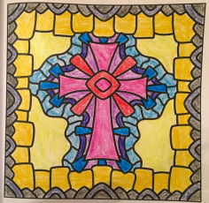 Colored by Laurie Catlin - from Faith (For Crayons And Wide Tipped Markers)