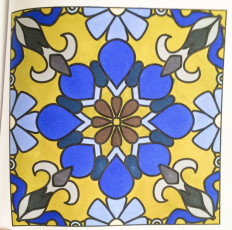 Colored by Laurie Catlin - from More Flowers (For Crayons And Wide Tipped Markers)