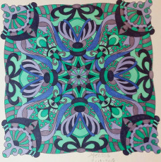 Colored by Melissa Adamek-Dean - from Cool (Angie's Extreme Coloring Books Volume 2)