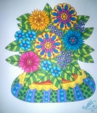 Colored by Mia Marie - from Wow (Angie's Extreme Coloring Books Volume 1)