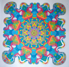 Colored by Mia Marie - from Wow (Angie's Extreme Coloring Books Volume 1)