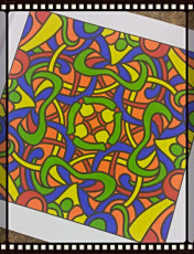 Colored by Michelle Buschur - from Bling (For Crayons And Wide Tipped Markers)