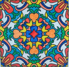 Colored by Sabrina Williams - from More Flowers (For Crayons And Wide Tipped Markers)