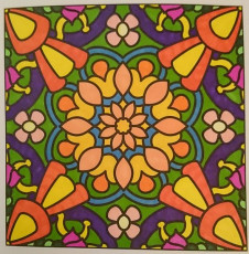 Colored by Sabrina Williams - from More Flowers (For Crayons And Wide Tipped Markers)