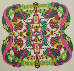 Colored by Sabrina Williams - from Wow (Angie's Extreme Coloring Books Volume 1)