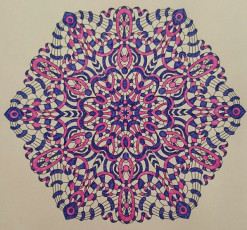 Colored by Sabrina Williams - from Wow (Angie's Extreme Coloring Books Volume 1)