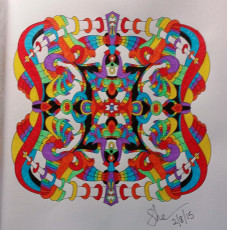 Colored by Shari Erickson - from Wow (Angie's Extreme Coloring Books Volume 1)