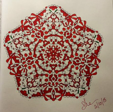 Colored by Shari Erickson - from Wow (Angie's Extreme Coloring Books Volume 1)
