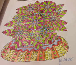Colored by Simon Redhead - from Wow (Angie's Extreme Coloring Books Volume 1)