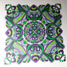 Colored by Tara Bialek - from Cool (Angie's Extreme Coloring Books Volume 2)
