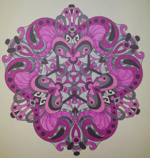 Colored by Tara Bialek - from Cool (Angie's Extreme Coloring Books Volume 2)