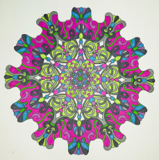 Colored by Tara Bialek - from Cool (Angie's Extreme Coloring Books Volume 2)
